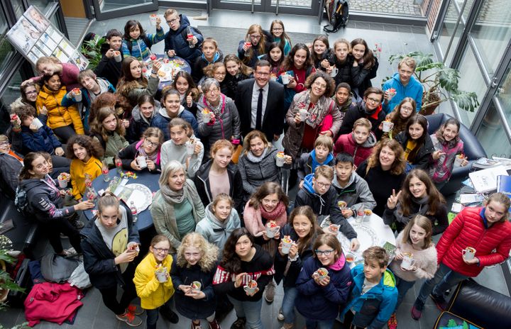 Foto vom Besuch beim Bürgermeister